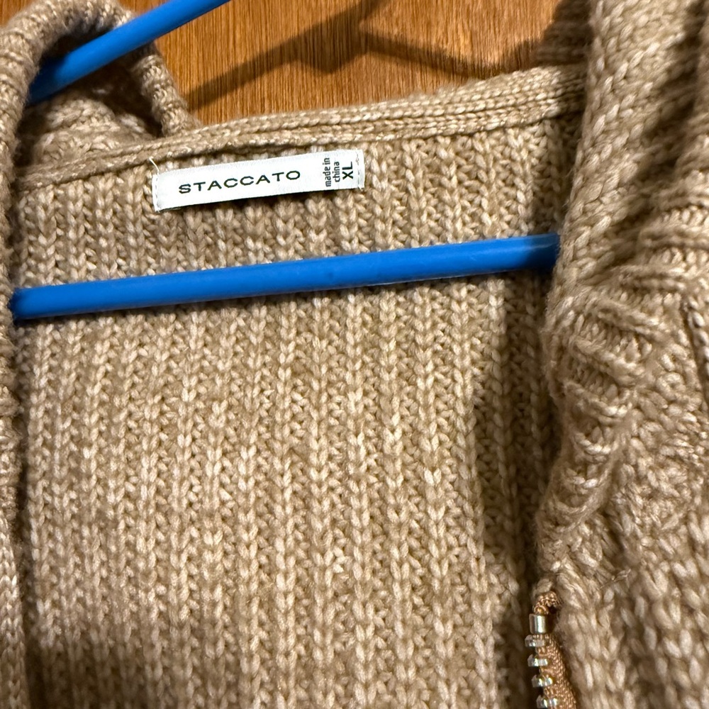Staccato Beige Knit Cardigan